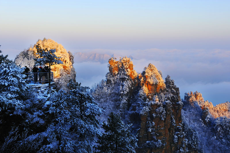 Zhangjiajie Snow fascinated eyes of tourists  [Photo Gallery]