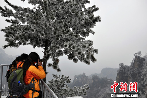 Zhangjiajie spring tour will appear snow in early March