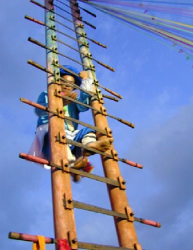 Miao Nationality Traditional Custom-Climbing a Ladder of Knives