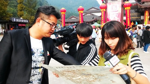 Hand-painted Map Showed in Zhangjiajie Scenic Spots