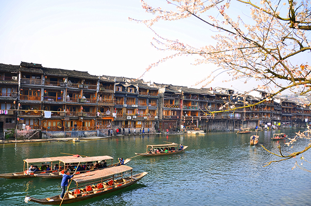 Western Hunan Fenghuang Ancient Town in Early Spring