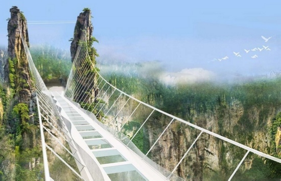 ZJJ Grand Canyon will open glass bridge,Skywalk fare 138 yuan