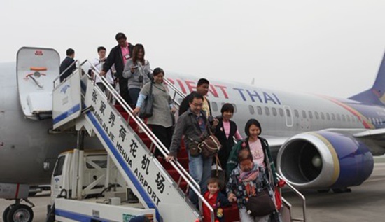 Zhangjiajie-Bangkok direct flight launched in April