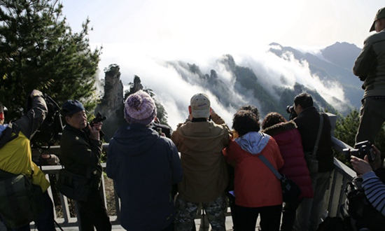 Zhangjiajie core scenic,Cloud storm after the rain
