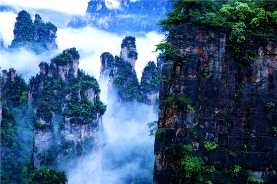 Zhangjiajie Wulingyuan Ethereal Clouds after the Early Summer Rain