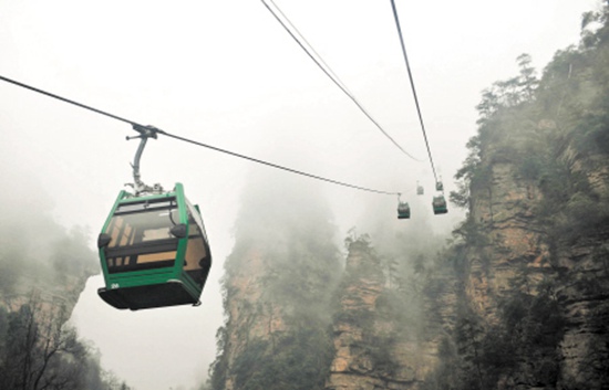 Zhangjiajie Huangshi village cableway will stop for 12 Days