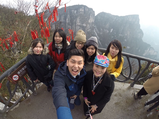 Indonesia traveling salesmen interviewed Zhangjiajie