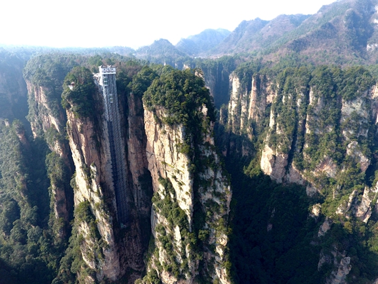 Zhangjiajie Dragon Ladder Has Quality Improvement