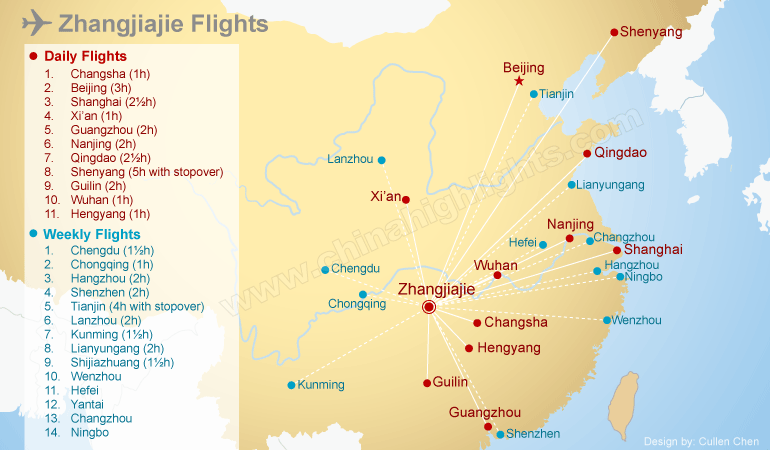 How about Zhangjiajie to ShenZhen