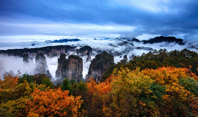 Zhangjiajie holds onto autumn
